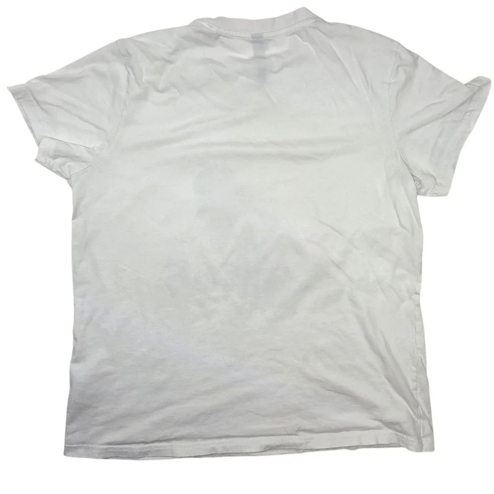 Adidas Womens Floral Graphic Logo T-Shirt White Short Sleeve XL H13771 - Picture 2 of 9